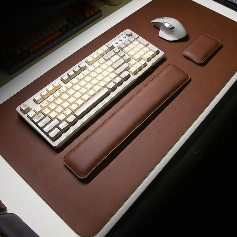 Leather Desk Mat with Wrist Rest